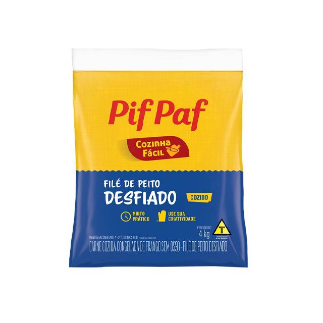 FILE DE PEITO FRANGO DESFIADO PIFPAF 4KG