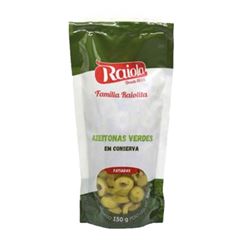 AZEITONA VERDE FATIADA RAIOLITA 150G