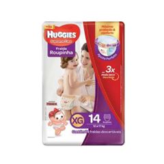 FRALDA  DESCARTAVEL  HUGGIES ROUPA SUP CARE JUMB XG/14