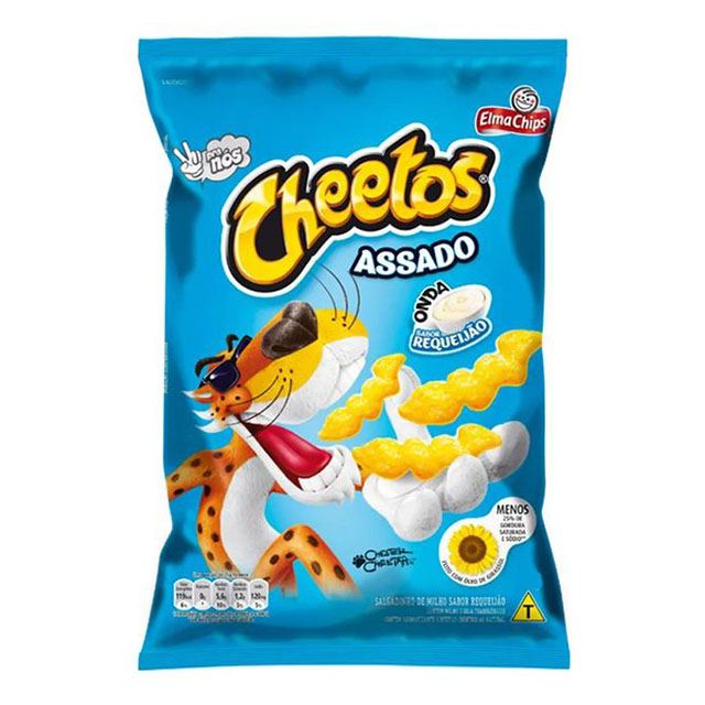 Salgadinho Elma Chips Cheetos Onda Requeijão 23g, Salgadinhos