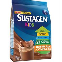 ALIMENTO EM PÓ SUSTAGEM KIDS CHOCOLATE SACHE 190G