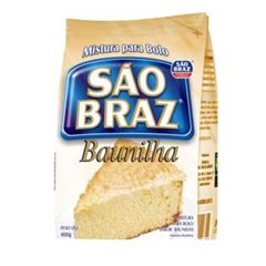 MISTURA PARA BOLO DE BAUNILHA SÃO BRAZ 400G