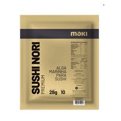 NORI ALGAS MARINHAS PREMIUM MAKI10 FOLHAS