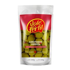 AZEITONA VERDE RECHEADA VALE FÉRTIL SACHÊ 150G