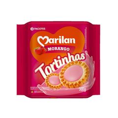 BISCOITO TORTINHA MORANGO MARILAN 300G