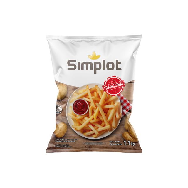 BATATA CORTE TRADICIONAL SIMPLOT 1,1KG | Deskontão Atacado