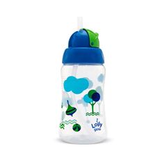 COPO VIVA AZ C/CANUDO SIL 330ML LOLLY