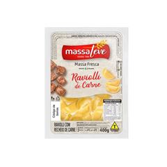 RAVIOLLI CARNE MASSA LEVE 400G