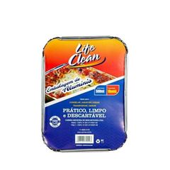 BANDEJA DE ALUMÍNIO COM 10 UNIDADES 500ML LIFE CLEAN