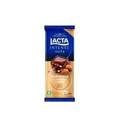 CHOCOLATE INTENSE NUTS AMENDOIMCARAMELO LACTA 85G