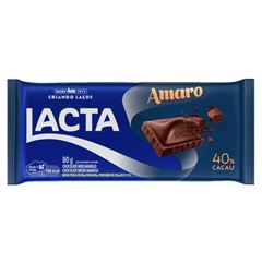 CHOCOLATE AMARO LACTA 80G