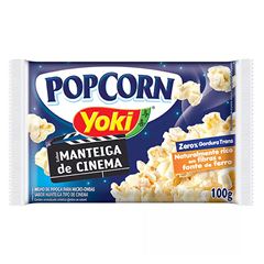 PIPOCA MICROONDAS MANTEIGA CINEMA YOKI 100G