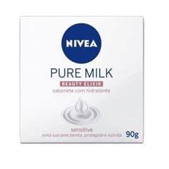 SABONETE NIVEA PURE MILK SENSITIVE 90G