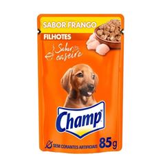 RACAO CHAMP POUCH FILHOTES FRNGO 85G