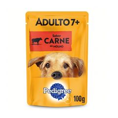 RACAO PEDIGREE POUCH CARNE ADULTO 7+100G