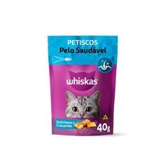 PETISCO WHISKAS TEMPTATI PELO SAUDAVEL40G