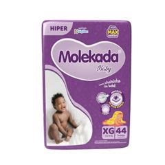 FRALDA MOLEKADA BABY MAX HIPER XG COM44 UNIDADES