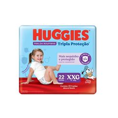 FRALDA ROUPINHA HUGGIES TRIPLA PROTECAOPANTS MEGA XXG COM 22 UNIDADES