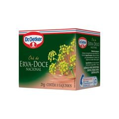 CHA DR OETKER ERVA DOCE COM 10 UNIDADES20GR