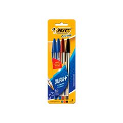 CANETA CRISTAL MEDIA BIC AZ/PRT/VER