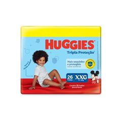 FRALDA HUGGIES TRIPLA PROTECAO MEGA XXGL26P24