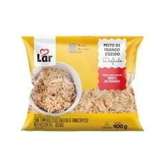 PEITO DE FRANGO DESFIADO LAR PAC 400G CAIXA 14KG