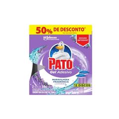 PATO GEL ADESIVO LAVANDA REFIL OFERTA ESPECIAL 6 DISCOS 38G