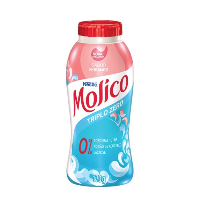 IOGURTE MOLICO LIGHT MORANGO NESTLE 170Q | Deskontão Atacado