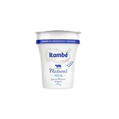 IOGURTE NATURAL MILK INTEGRAL ITAMBÉ COPO 170G CAIXA 24X170G