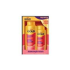 KIT SHAMPOO+CONDICIONADOR NIELY GOLD RECONSTRUCAO POTENTE
