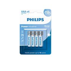 PILHA ALCALINA PALITO PHILIPS AAAA C/4