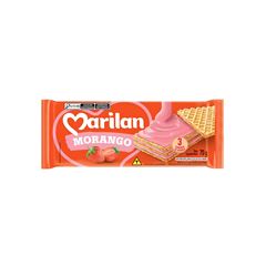 BISCOITO WAFER MORANGO MARILAN 70G