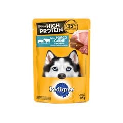 RACAO PEDIGREE POUCH HP PORCO CARNE 85G