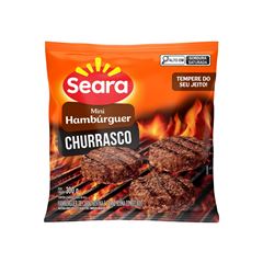 MINI HAMBURGUER BOVINO/SUINO CONGELADOSEARA CAIXA COM 9 UND DE 300G
