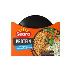 PANELINHA FRANGO ARROZ E LEGUMES PROTEINSEARA CAIXA COM 12 UND DE 270G